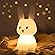 One94Store Silicone Cute Bunny Night Light for Kids- Bunny LED Lamp Rabbit Light Animal Nightlight with 7 Changing...