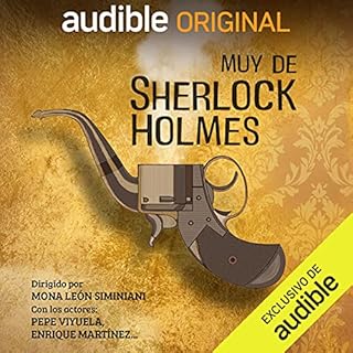Diseño de la portada del título Muy de Sherlock Holmes