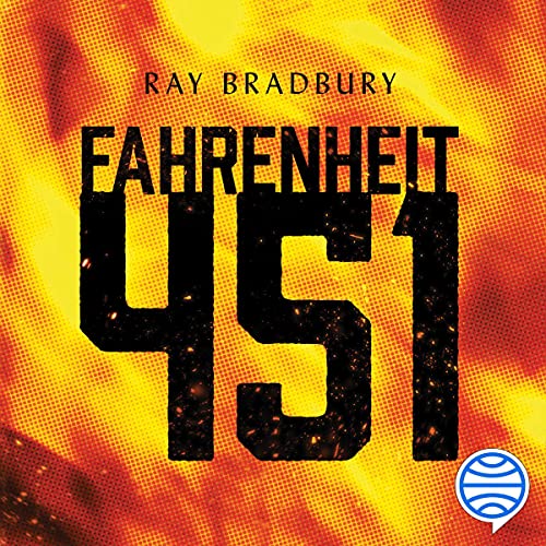 Diseño de la portada del título Fahrenheit 451