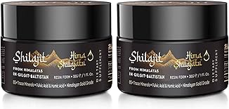 Shilajit Purest Himalayan Shilajit Resin - Gold Grade 100% Pure Shilajit with Fulvic Acid & 85+ Trace Minerals Complex for Energy & Immune Support, 30 Grams (2 Months Supply) (2 Ounce (Pack of 2))