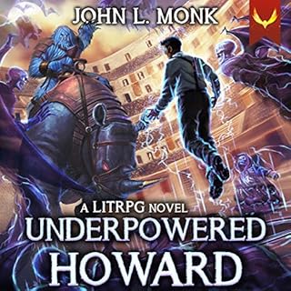 Underpowered Howard Audiolibro Por John L. Monk arte de portada