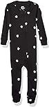 Amazon Essentials Unisex Toddlers' Cotton Snug-Fit Footed Sleeper Pajamas - Discontinued Colors, Black Skull, 5T