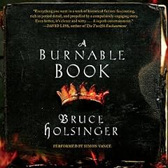 A Burnable Book Audiolibro Por Bruce Holsinger arte de portada