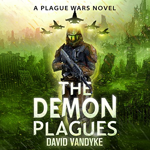 The Demon Plagues Audiolibro Por David VanDyke arte de portada