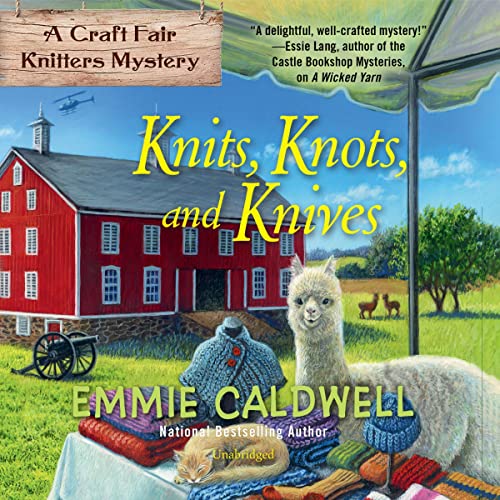 Knits, Knots, and Knives Audiolibro Por Emmie Caldwell arte de portada