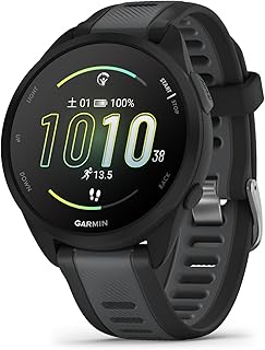 ガーミン(GARMIN) Forerunner 165 ランニングウォッチ【ロングバッテリー/超軽量/高精度GPS/色鮮やかなAMOLEDタッチディスプレイ/アプリと連携してデータ管理/睡眠スコア・Body Battery計測/Music保存機...