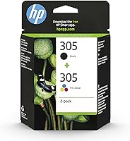 HP 305 (6ZD17AE) Original Druckerpatrone,1xSchwarz,1xFarbe für HP DeskJet 2300, 2700, 2800, 4100, 4200 series,HP DeskJet...