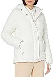 Amazon Essentials Women's Heavyweight Long-Sleeve Hooded Puffer Coat (Available in Plus Size), Ivory, Medium