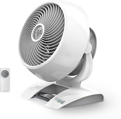 Vornado 6303DC Energy Smart Medium Air Circulator Fan with Variable Speed Control, White