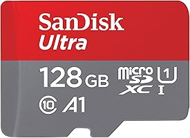 SanDisk Ultra Android microSDXC UHS-I Speicherkarte 128 GB + Adapter (Für Smartphones und Tablets, A1, Class 10, U1,...