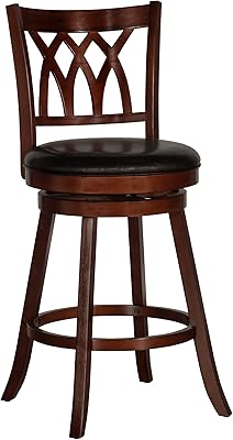 Hillsdale Furniture Tateswood Wood Swivel Bar Height Stool, 31" High, Cherry