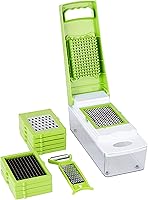 Amazon Brand - Solimo 11-in-1 Stainless Steel Multipurpose Vegetable and Fruit Chopper, Green