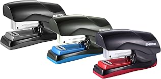 Bostitch Office Heavy Duty Stapler, 40 Sheet Capacity, No Jam, Half Strip, Fits into the Palm of Your Hand, For Classroom, Office or Desk, No Color Choice, One per Order (B175-ASST)
