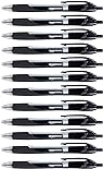 Amazon Basics Retractable Gel Ink Pens - Fine Point Pen, Black, 12-Pack