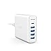 Anker PowerPort I PD - 1 PD & 4 PowerIQ(Power Delivery対応 60W 5ポート USB-C急速充電器)【PSE技術基準適合/USB PD対応/PowerIQ搭載】 iPhone/iPad/MacBook/MacBook Air (2018)、Galaxy S9、Xperia XZ1、その他Android各種対応(ホワイト)