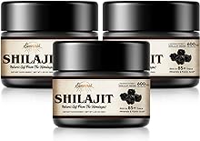 Shilajit Pure Himalayan Organic Shilajit Resin - 600mg Maximum Potency Natural Organic Shilajit Resin with 85+ Trace Minerals & Fulvic acid for Energy, Immune Support, 30 Grams (3 Pack)