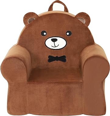 MOMCAYWEX Cuddly Toddler First Chair, Premium Character Chair, Brown Bear, 18 month up to 3 Years