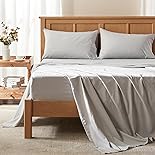 Comfort Spaces Queen Cooling Sheets, Moisture Wicking Coolmax Sheets, Soft, Colorfast Sheet Set, Cooling Bed Sheets For Hot Sleepers, Elastic Deep Pocket Fits Up to 16" Mattress, Queen Grey 4 Piece