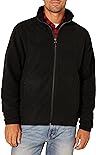 Amazon Essentials Men's Full-Zip Fleece Jacket - Discontinued Colors, Black, Small