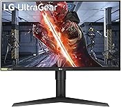 LG UltraGear QHD 27-Inch Gaming Monitor 27GL83A-B - IPS 1ms (GtG), with HDR 10 Compatibility, NVIDIA G-SYNC, and AMD FreeSync, 144Hz, Black
