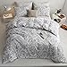 ECOCOTT Vintage Floral Duvet Cover Set, 100% Cotton Flower Patten Duvet Cover King Size - Breathable Durable Soft Comfy Quilt Cover King Size