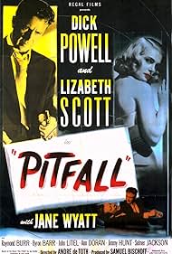 Raymond Burr, Dick Powell, and Lizabeth Scott in Pitfall (1948)