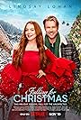 Lindsay Lohan and Chord Overstreet in Falling for Christmas (2022)