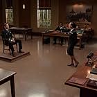 Monica Raymund and Lewis Pullman in The Caine Mutiny Court-Martial (2023)