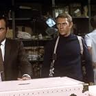 Steve McQueen and Don Gordon in Bullitt (1968)