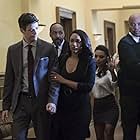 Jesse L. Martin, Danielle Nicolet, Grant Gustin, and Candice Patton in The Flash (2014)