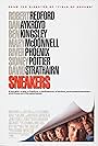 Dan Aykroyd, River Phoenix, Robert Redford, David Strathairn, Mary McDonnell, and Sidney Poitier in Sneakers (1992)