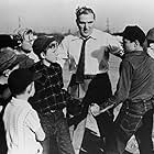 William Bendix, Billy Gray, Tommy Ivo, Jackie Jackson, Tommy Mann, Larry Olsen, and Tony Taylor in Kill the Umpire (1950)