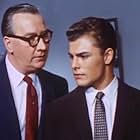 Edward Andrews and John Saxon in The Unguarded Moment (1956)