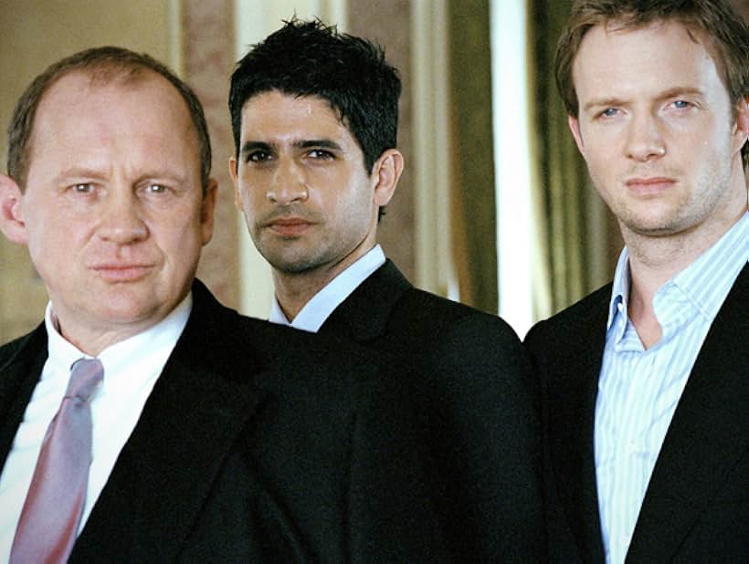 Peter Firth, Rupert Penry-Jones, and Raza Jaffrey in MI-5 (2002)