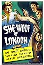 June Lockhart, Lloyd Corrigan, Sara Haden, Don Porter, and Jan Wiley in She-Wolf of London (1946)