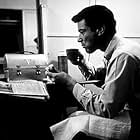 Efrem Zimbalist, Jr. in his dressing room on the Warner Bros. lot during a break from filming  "77 Sunset Strip," January 30, 1961.