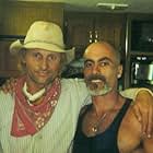 Viggo Mortensen with Adoni after a long day of horse riding for "HIDALGO"