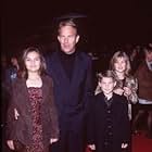 Kevin Costner, Annie Costner, Joe Costner, and Lily Costner at an event for The Postman (1997)