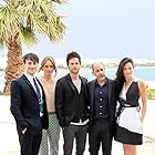 Blake Ritson, Laura Haddock, Tom Riley, writer David S. Goyer and Lara Pulver attend a photocall for the TV serie 'Da Vinci's Demons' at MIP TV 2013 on April 8, 2013 in Cannes, France.