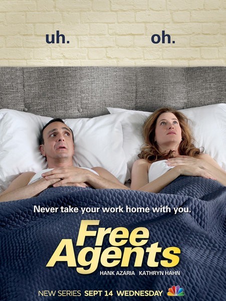 Hank Azaria and Kathryn Hahn in Free Agents (2011)