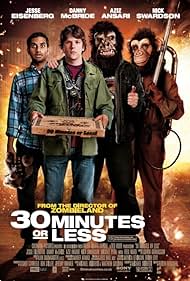 Jesse Eisenberg, Nick Swardson, Danny McBride, and Aziz Ansari in 30 Minutes or Less (2011)