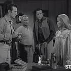 James Arness, Diana Millay, Walter Sande, and Dennis Weaver in Gunsmoke (1955)