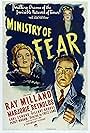 Ray Milland, Hillary Brooke, and Marjorie Reynolds in Ministry of Fear (1944)