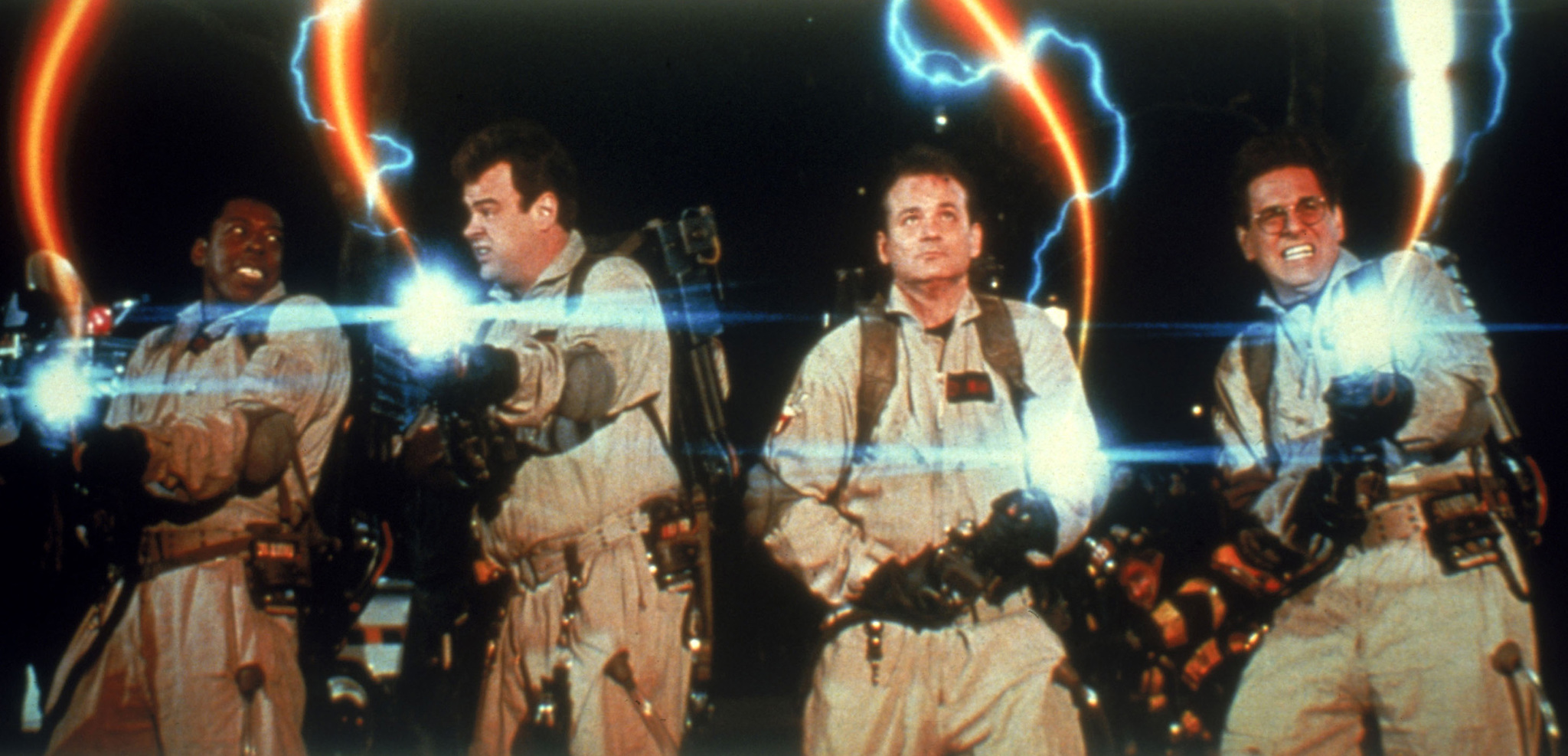 Dan Aykroyd, Bill Murray, Harold Ramis, and Ernie Hudson in Ghostbusters II (1989)