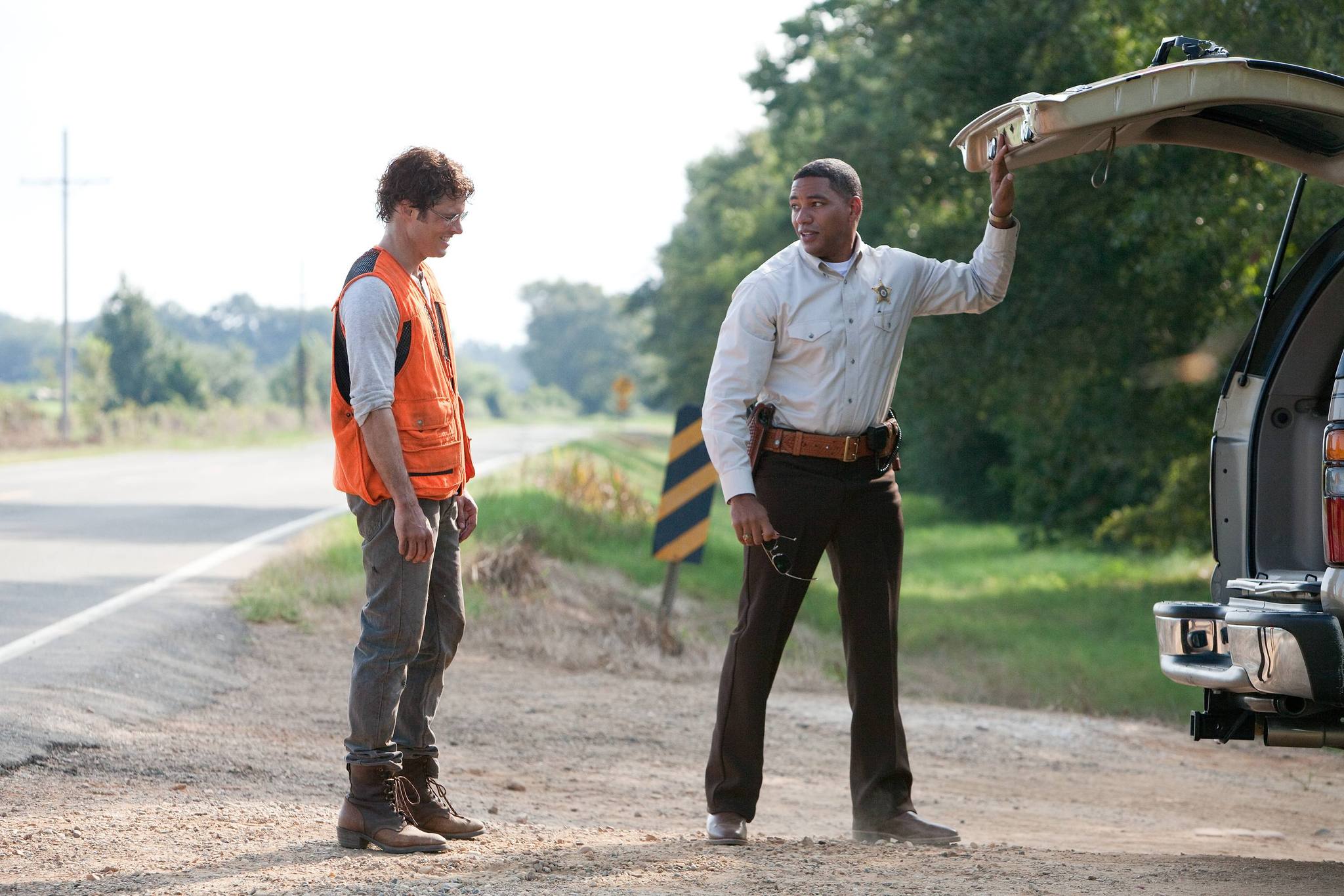 James Marsden and Laz Alonso in Straw Dogs (2011)