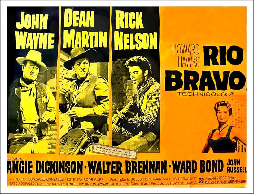 John Wayne, Angie Dickinson, Dean Martin, and Ricky Nelson in Rio Bravo (1959)