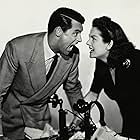 Cary Grant and Rosalind Russell in His Girl Friday (1939)