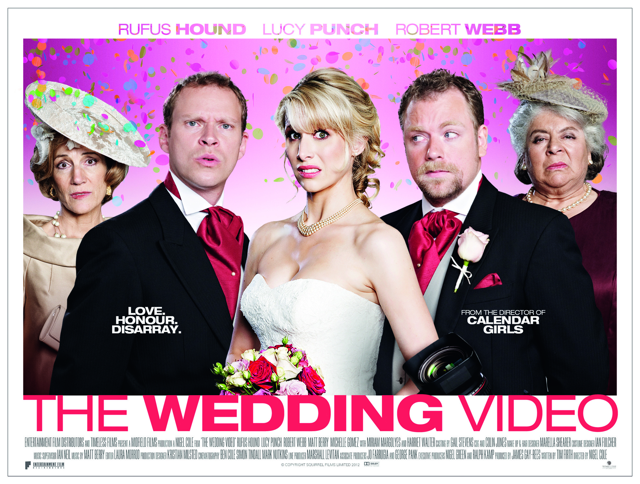 Miriam Margolyes, Lucy Punch, Harriet Walter, Robert Webb, and Rufus Hound in The Wedding Video (2012)