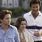 Michael Douglas, Michael Crichton, and Geneviève Bujold in Coma (1978)