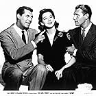 Cary Grant, Ralph Bellamy, and Rosalind Russell in His Girl Friday (1939)